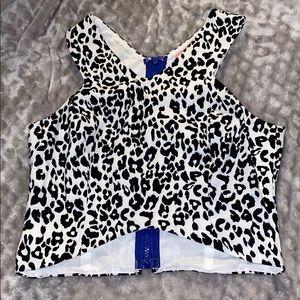 Cheetah print crop top